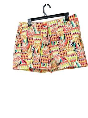crown & ivy Tropical Pineapple Print Shorts - Pink Multi